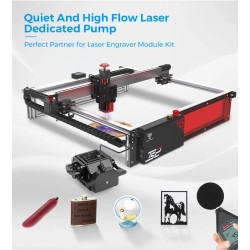 TWOTREES 30L musta ilmapumppu 220V laserkaiverruskoneelle sopii Sculpfun Atomstack Xtool Ortur