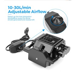 TWOTREES 30L musta ilmapumppu 220V laserkaiverruskoneelle sopii Sculpfun Atomstack Xtool Ortur