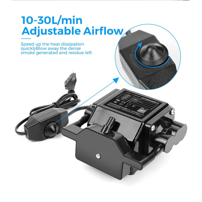 TWOTREES 30L musta ilmapumppu 220V laserkaiverruskoneelle sopii Sculpfun Atomstack Xtool Ortur