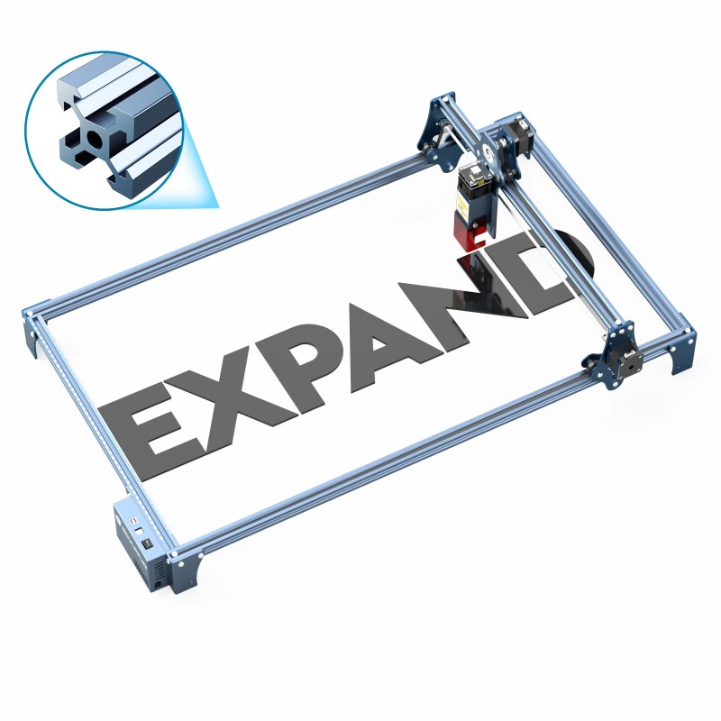 SCULPFUN S9 Pro 10W laserkaiverruskone 400x410 mm työalue täysmetallirunko nopea tarkennus