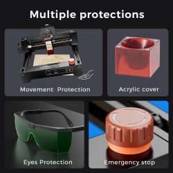 LONGER RAY5 Mini 3,5 W tarkka laserkaiverrin nopea 12000 mm/min tarkkuus 0,04 mm