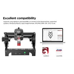 ACMER S1 Mini 6W kannettava korkean tarkkuuden laserkaiverruslaite 130 mm työalue