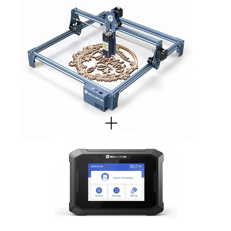 SCULPFUN S9 tarkka laserkaiverrin 410x420 mm puu akryyli leikkaus TS1 kosketusnäyttö