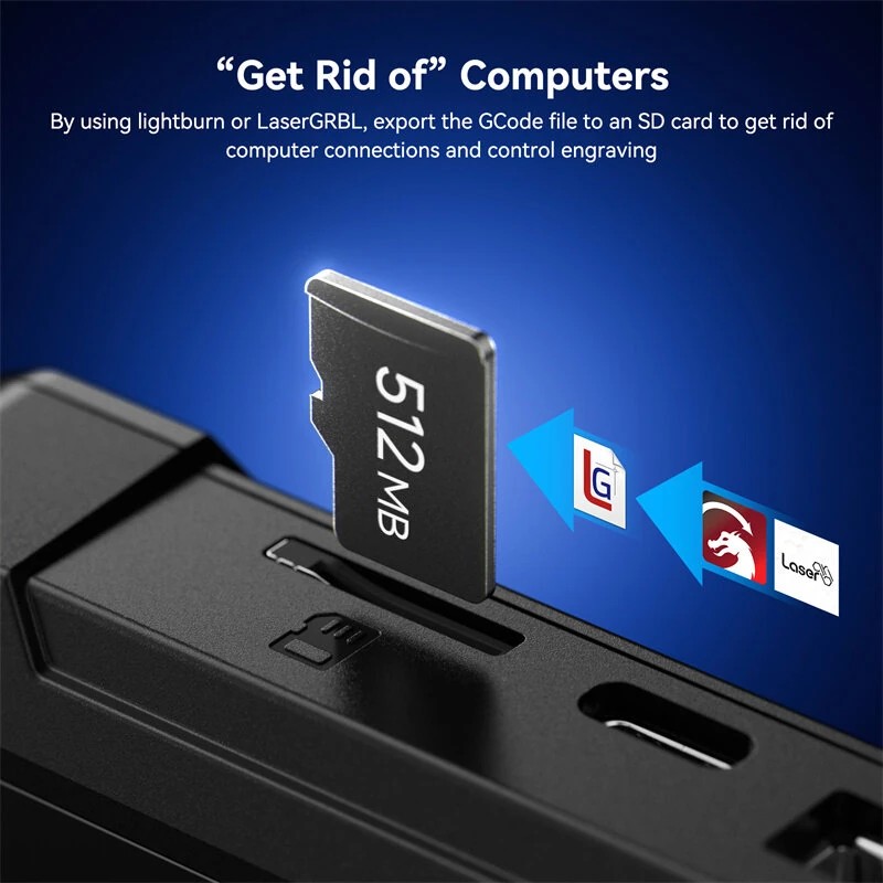 SCULPFUN S9 tarkka laserkaiverrin 410x420 mm puu akryyli leikkaus TS1 kosketusnäyttö