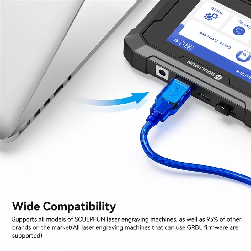 SCULPFUN S9 tarkka laserkaiverrin 410x420 mm puu akryyli leikkaus TS1 kosketusnäyttö