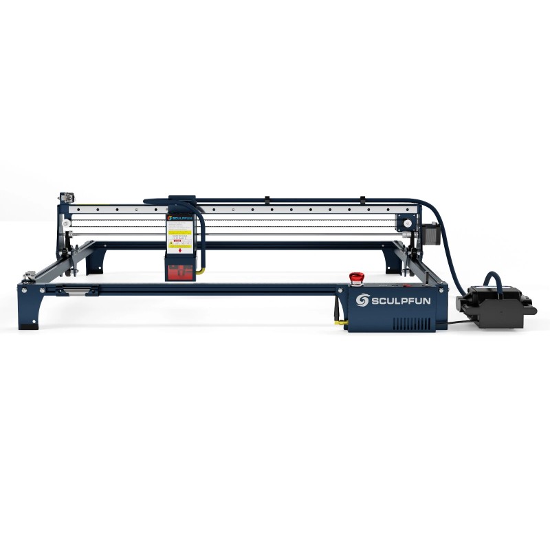 SCULPFUN S30 Ultra-11W laserkaiverruskone 600x600 mm ilma-avusteinen vaihdettava linssi