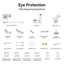 LONGER nano pyörivä pidennysleuat laajennettu kaiverrusalue 120x300 mm C-tyypin liitäntä