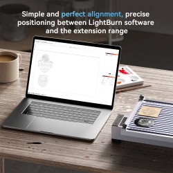 Nanoliuku jatkovarsi moduuli pidennetty kaiverrusalusta 300 mm liikematka 120x330 mm työalue alumiiniseos c-tyypin liitäntä