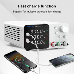 WANPTEK laboratoriopöytävirtalähde säädettävä digitaalinen 150W 300W 360W 30V 60V 120V EU-pistoke