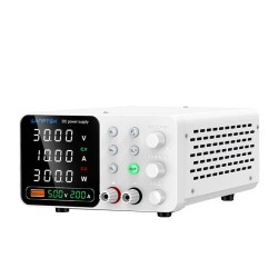WAMPTEK säädettävä tasavirtalähde TPS C3010 0 30V 0 10A 300W USB pikalataus ylivirtasuojaus