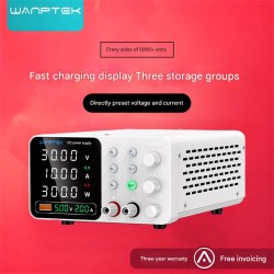 WAMPTEK säädettävä tasavirtalähde TPS-C3010 0–30V 0–10A 300W USB-pikalataus ylivirtasuojaus