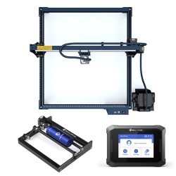 SCULPFUN S30 5W laserkaiverrin ja leikkuri TS1 3 5 tuuman kosketusnäyttö ja pyörivärulla