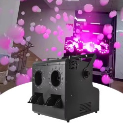 Teho 1500W kaksireikäinen led-savukuplakone dmx-ohjaus dj-disko sumukone häät juhlat tanssi halloween festivaali