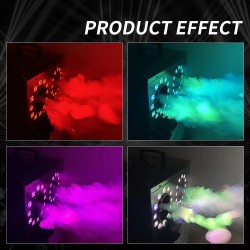 Teho 1500W kaksireikäinen led-savukuplakone dmx-ohjaus dj-disko sumukone häät juhlat tanssi halloween festivaali