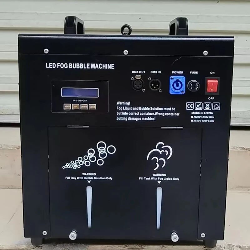 Teho 1500W kaksireikäinen led-savukuplakone dmx-ohjaus dj-disko sumukone häät juhlat tanssi halloween festivaali