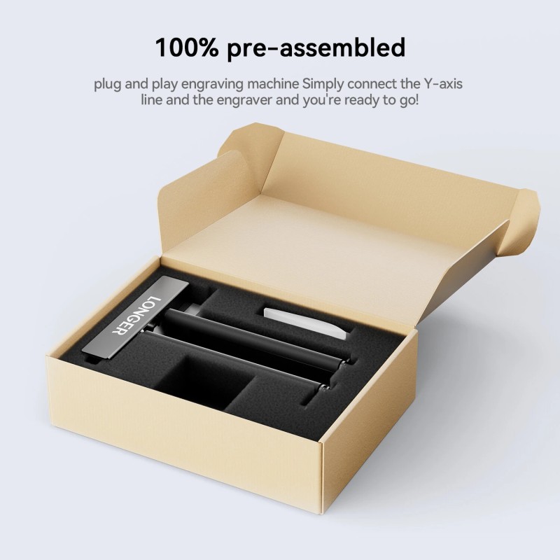 LONGER laserpyörivä rullatela 6–200 mm kaiverrushalkaisija 360 asteen pyörivä sylintereille