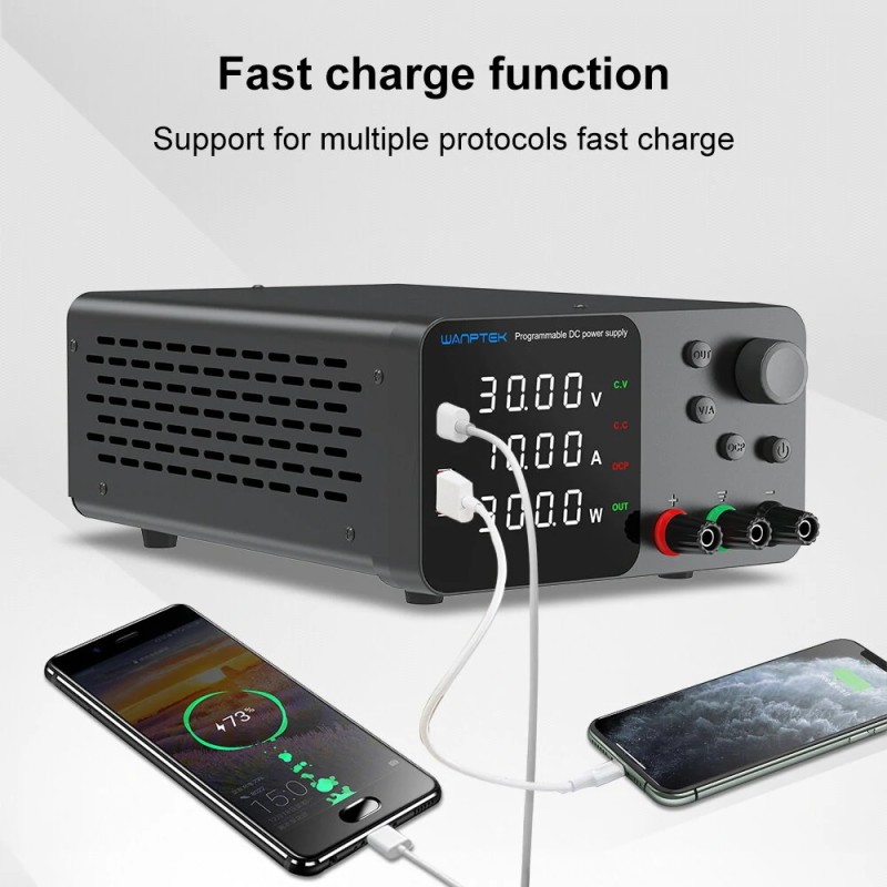WANPTEK laboratoriopöytävirtalähde 150/300/360W 30/60/120V säädettävä digitaalinen jännitevakaaja
