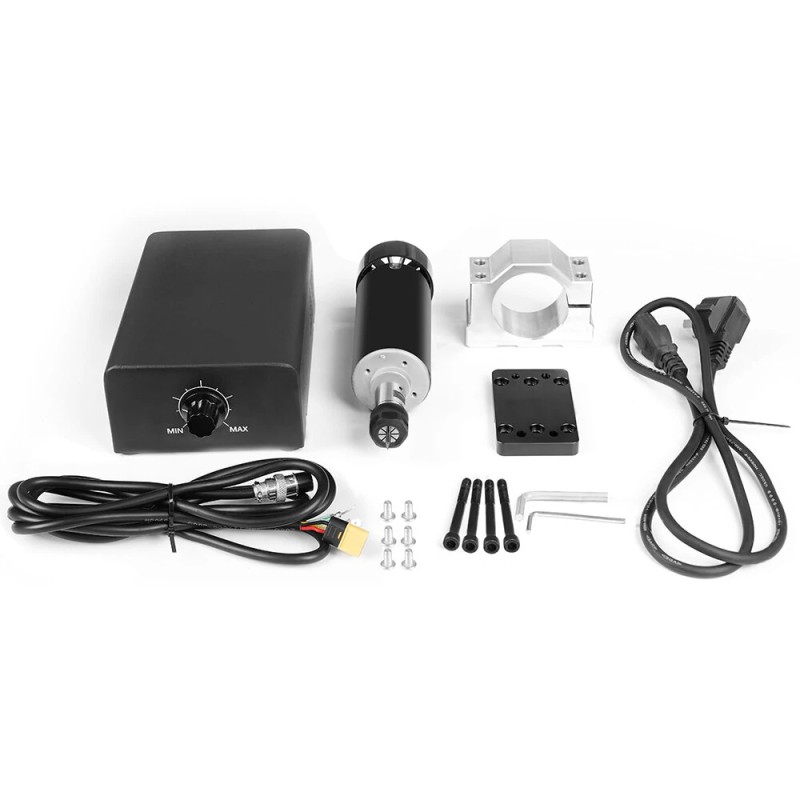 TWOTREES 500 watin ilmajäähdytteinen ER11 istukkainen karamoottori puristimilla virtalähteellä nopeudensäätimellä