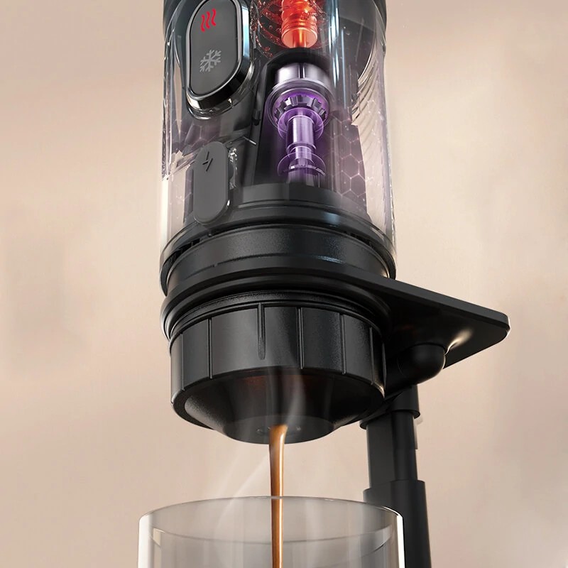HiBREW kannettava kahvinkeitin autoon ja kotiin 12V-käyttöinen espresso yhteensopiva Nespresso- ja Dolce Gusto -kapseleille