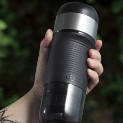 HiBREW kannettava kahvinkeitin autoon ja kotiin 12V-käyttöinen espresso yhteensopiva Nespresso- ja Dolce Gusto -kapseleille