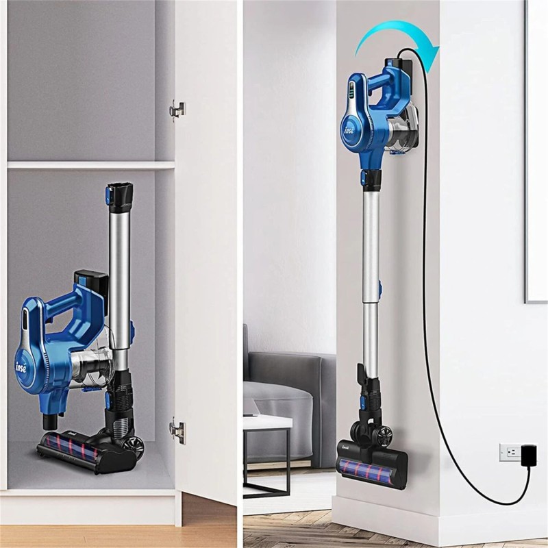 INSE S6P langaton sauvaimuri 23 kPa imuteho 265 W digitaalimoottori 5-vaiheinen suodatus 80 minuutin akunkesto