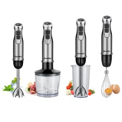 BioloMix nelitoiminen sauvasekoitin 1200 wattia silppuri smoothiekuppi vispilä