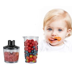 BioloMix nelitoiminen sauvasekoitin 1200 wattia silppuri smoothiekuppi vispilä