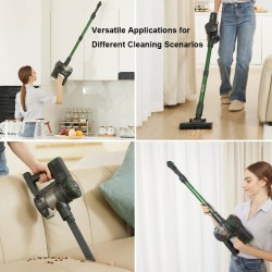 Vactidy V9 PRO johdoton sauvaimuri kevyt 250 watin harjaton moottori jopa 45 minuutin akunkesto LED-valolla