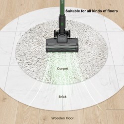 Vactidy V9 PRO johdoton sauvaimuri kevyt 250 watin harjaton moottori jopa 45 minuutin akunkesto LED-valolla