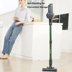 Vactidy V9 PRO johdoton sauvaimuri kevyt 250 watin harjaton moottori jopa 45 minuutin akunkesto LED-valolla