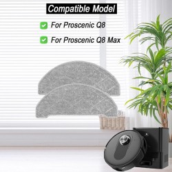 Moppityynyt 3 kpl mikrokuitu pestävät uudelleenkäytettävät Proscenic Q8 MAX-yhteensopiva