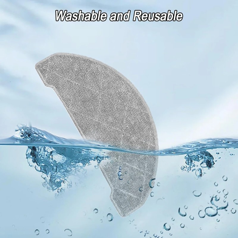 Moppityynyt 3 kpl mikrokuitu pestävät uudelleenkäytettävät Proscenic Q8 MAX-yhteensopiva