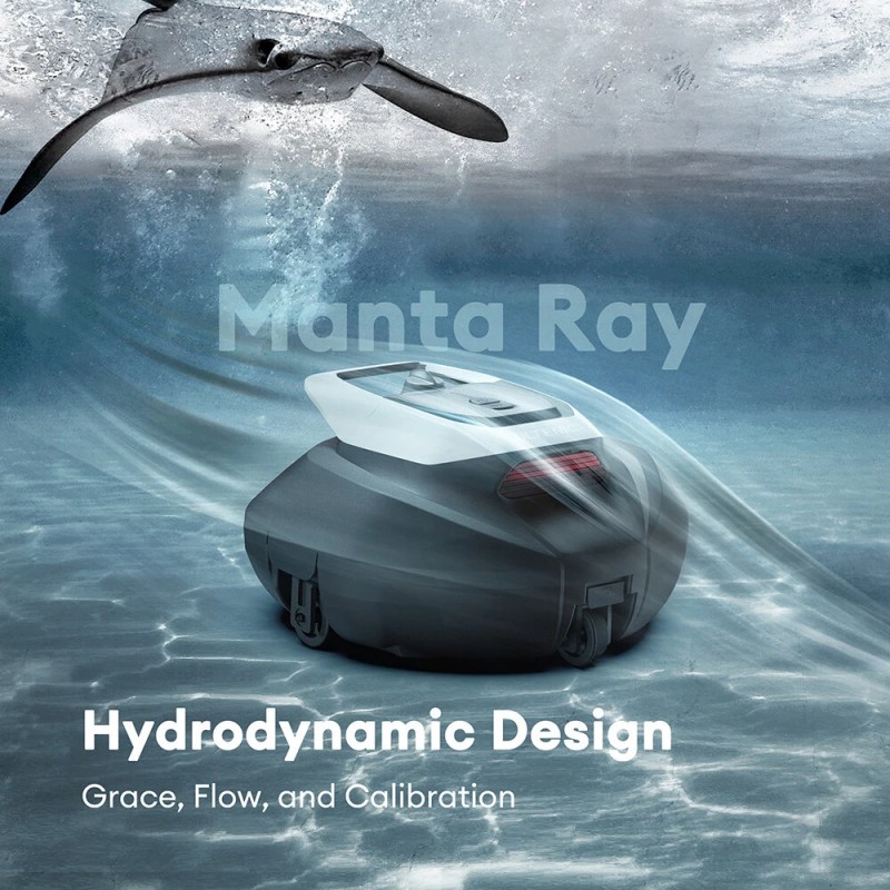 Ultenic Pooleco 10 robotti-allaspuhdistin 90 minuutin käyttöaika kaksoismoottorinen imu 2,5 tunnin pikalataus