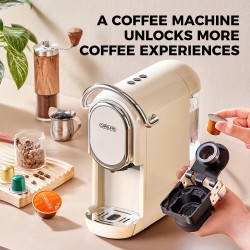 CAFELFFE MK609 kolmitoiminen espressokone 19 baarin uutto PID-säätö NS- ja DG-kapseleille sekä jauhetulle kahville