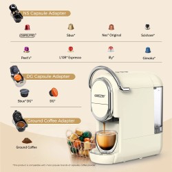 CAFELFFE MK609 kolmitoiminen espressokone 19 baarin uutto PID-säätö NS- ja DG-kapseleille sekä jauhetulle kahville