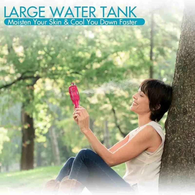 Kannettava sumutintuuletin 3000mAh ladattava taittuva minituuletin matkalle kotiin