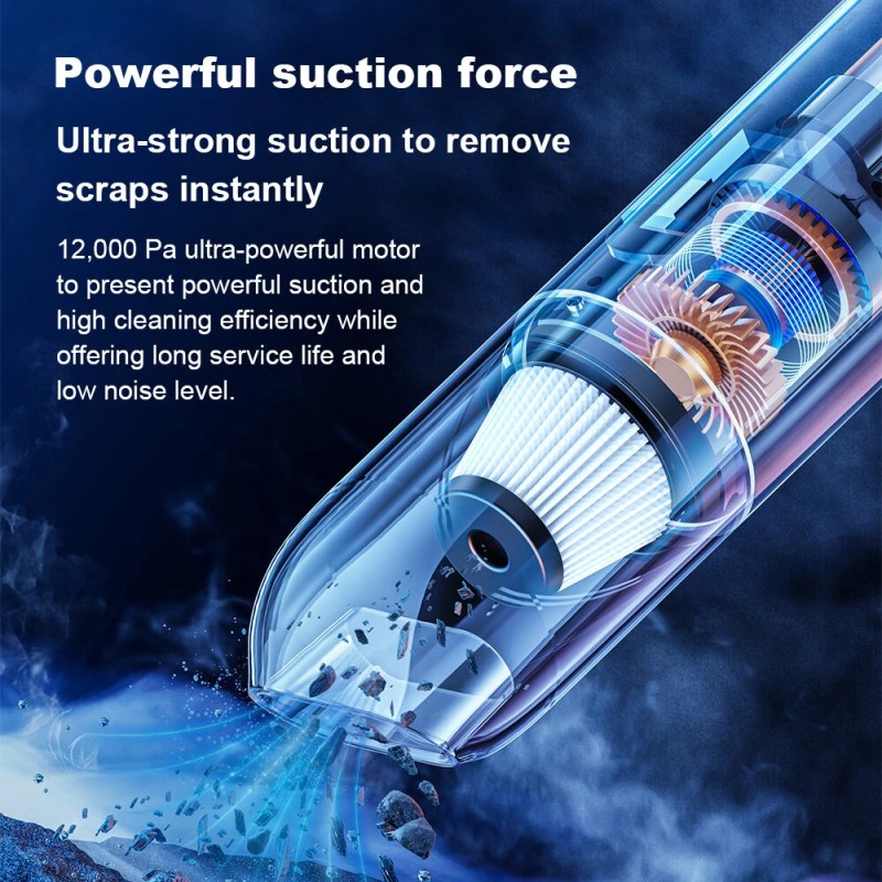 Liectroux I5 kannettava langaton rikkaimuri 12000Pa ladattava tehokas HEPA-suodatin