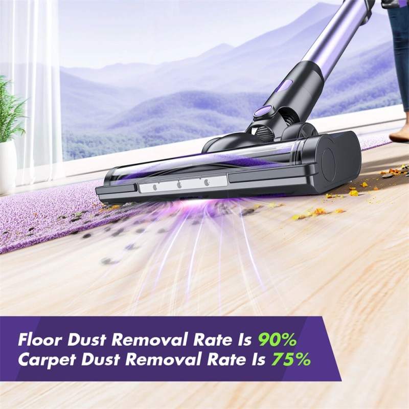 NovuLife V07 kevyt langaton pölynimuri 12kPa 900ml 5-vaiheinen HEPA-suodatus