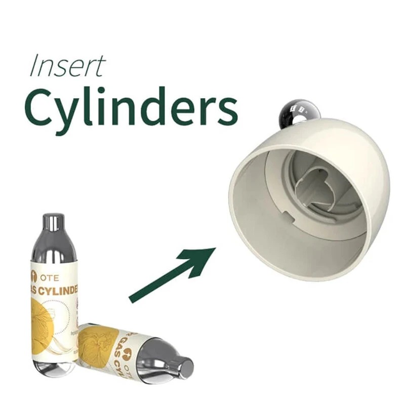 OTE 20 kpl tai 40 kpl 8 g CO2-kaasupullot sopivat H1 ja H2 hiilihapotinmalleihin