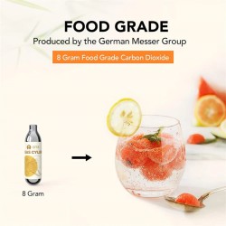 OTE 20 kpl tai 40 kpl 8 g CO2-kaasupullot sopivat H1 ja H2 hiilihapotinmalleihin