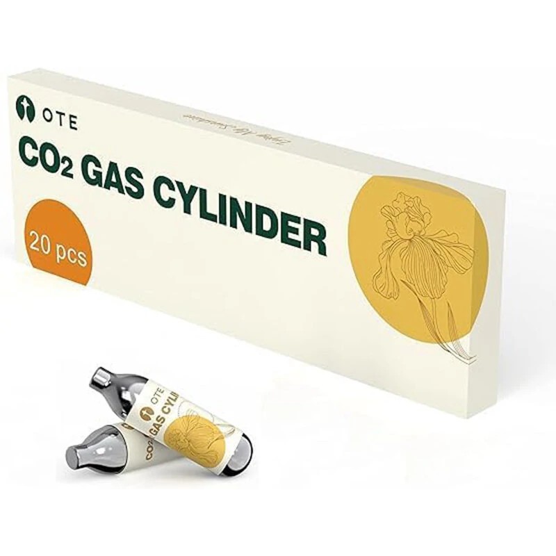 OTE 20 kpl tai 40 kpl 8 g CO2-kaasupullot sopivat H1 ja H2 hiilihapotinmalleihin