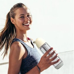 OTE H1 kannettava 450 ml hiilihapotin kotikäyttöön ilman sähköä ilman kaasupulloa BPA-vapaa kaksikerroksinen PET-pullo