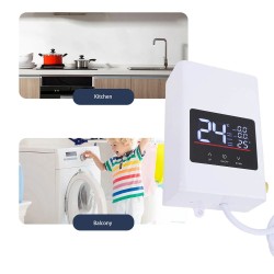 NovuLife pikalämmitin 220 volttia 6000 wattia seinälle lcd-näytöllä kaukosäätimellä keittiöön kylpyhuoneeseen