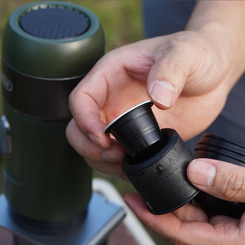 HiBREW H4B langaton kannettava espresso-kahvinkeitin säilytyspussilla taitettava teline kotikäyttöön ja autoon