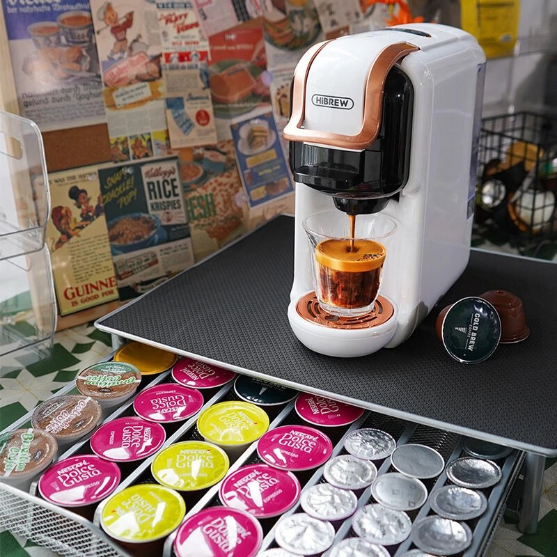 HiBREW 5 kpl Nes DG kapselille muovinen säilytyslaatikko vetolaatikko