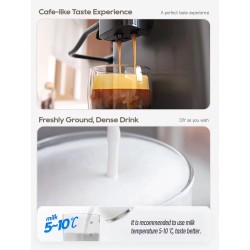 HiBREW H16 täysin automaattinen espressokone cappuccino-maitojärjestelmällä ja kuusi kahvijuomaa