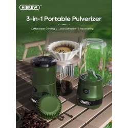 HiBREW G2 kannettava monitoiminen kahvimylly, mehulinko ja jäidenmurskain retkeilyyn