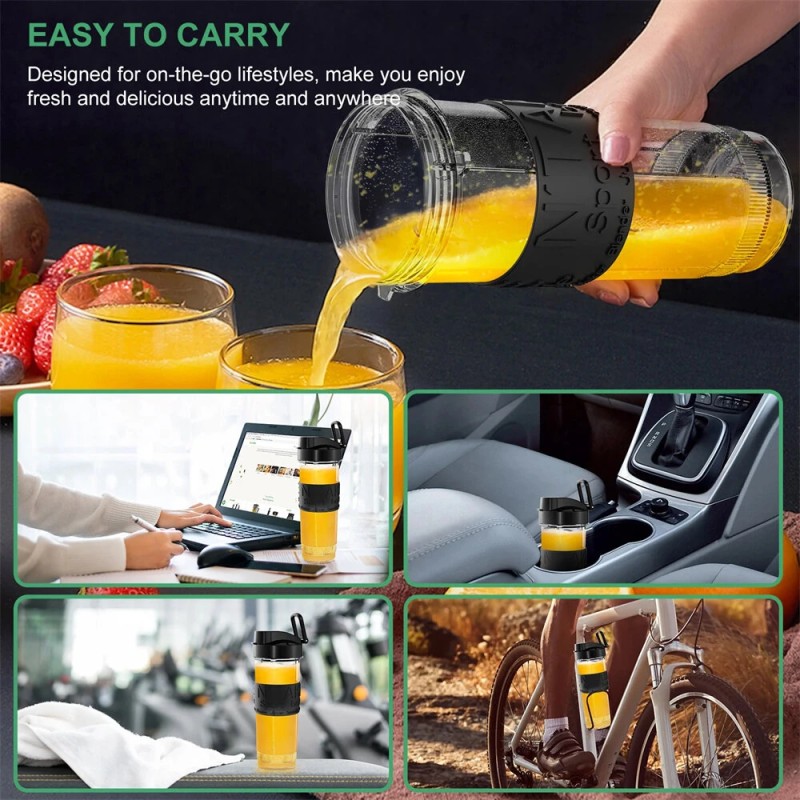 BioloMix kolmitoiminen kannettava tehosekoitin, silppuri ja jauhinkone 700 W