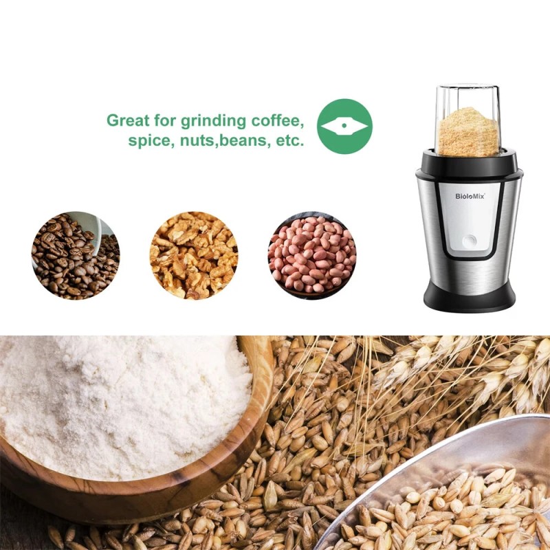 BioloMix kolmitoiminen kannettava tehosekoitin, silppuri ja jauhinkone 700 W