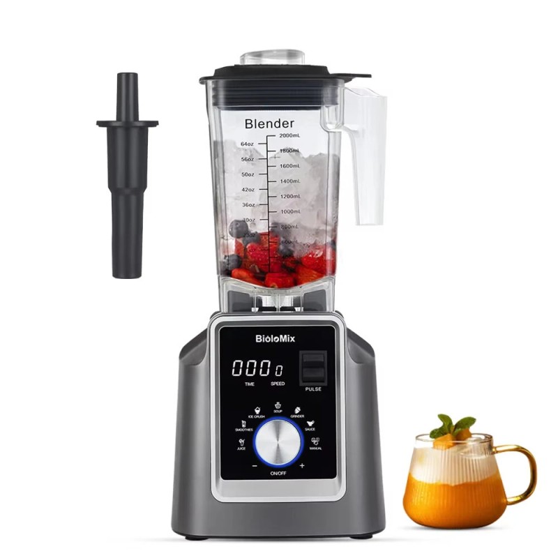 BioloMix T5600 digitaalinen 2200W BPA-vapaa 2L ammattisekoitin automaattiohjelmilla